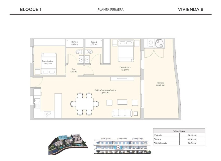 New Build - Apartment - Benidorm - Puig Campana Golf