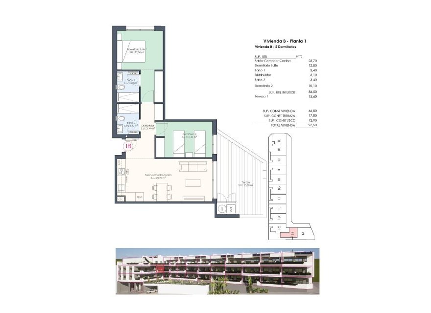 New Build - Apartment - Ciudad Quesada - Pueblo