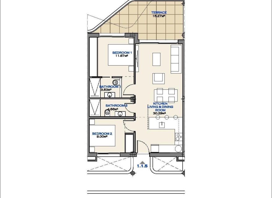 New Build - Apartment - Los Alcazares - Serena Golf