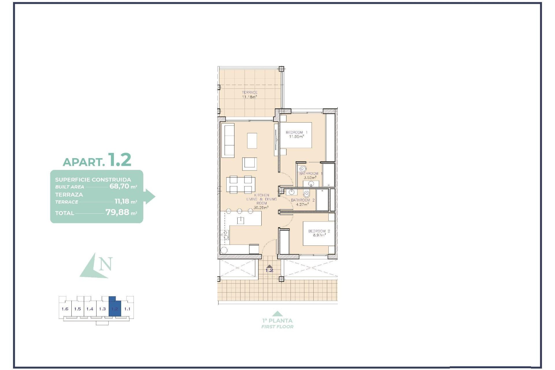 New Build - Apartment - Los Alcazares - Serena Golf