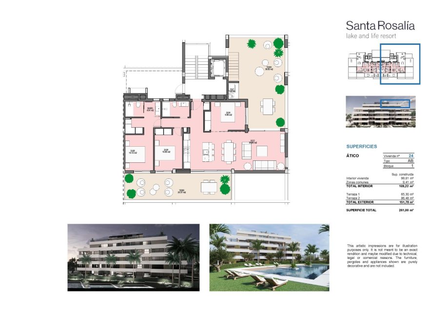 New Build - Apartment - Torre Pacheco - Santa Rosalia Lake and Life Resort