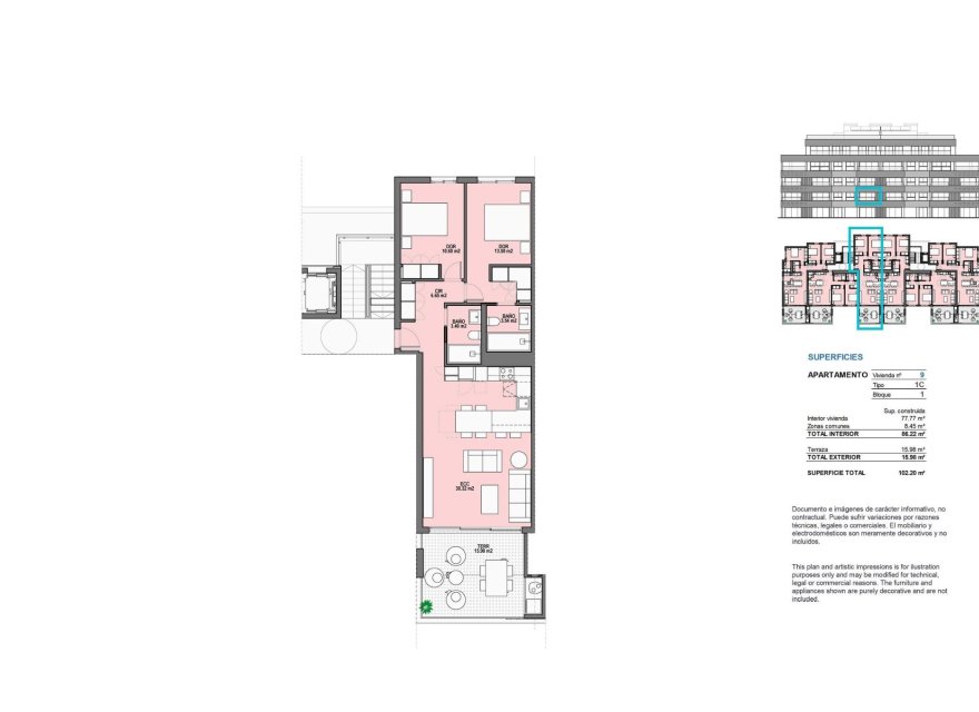 New Build - Apartment - Torre Pacheco - Santa Rosalia Lake and Life Resort