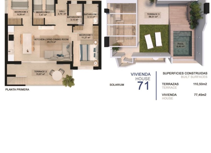 New Build - Bungalow - Pilar de la Horadada - La Torre De La Horadada