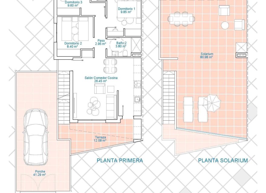 New Build - Bungalow - Pilar de la Horadada - Lo Monte