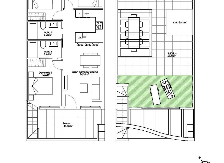 New Build - Bungalow - Pilar de la Horadada - Parque Ramon eugenio Escudero