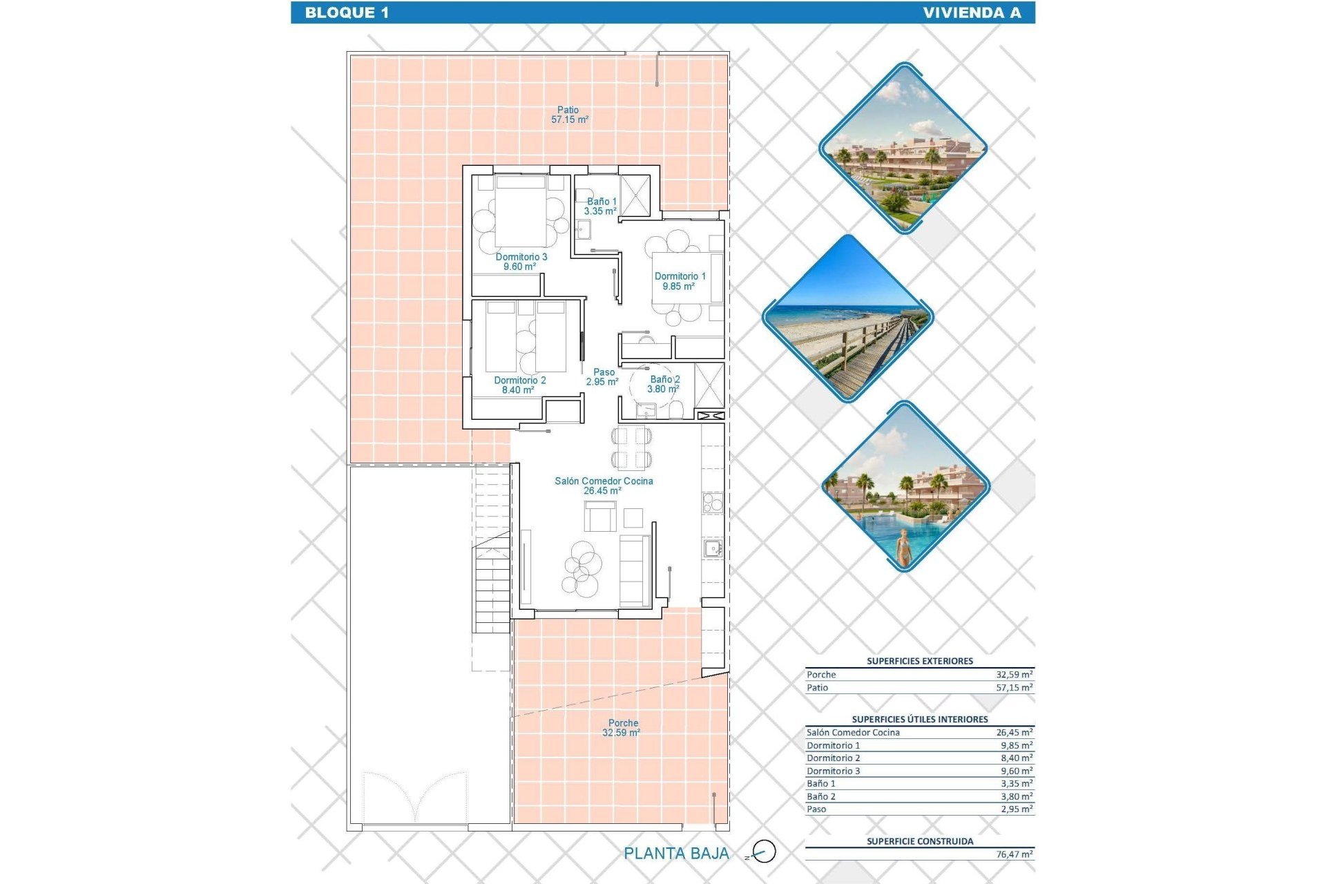 New Build - Bungalow - Pilar de la Horadada - Zona Pueblo