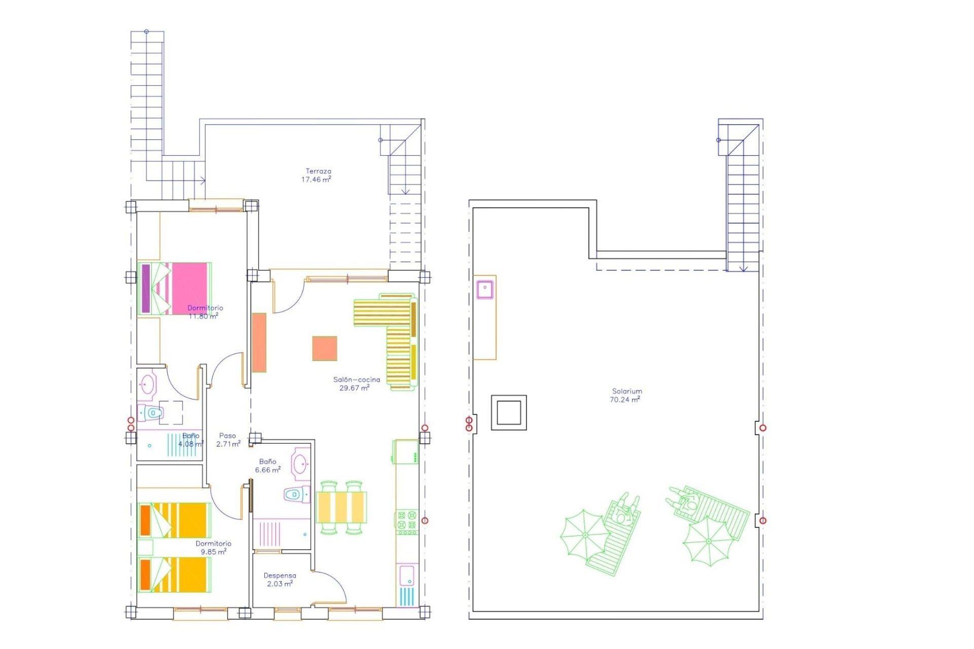New Build - Bungalow - San Javier - pueblo