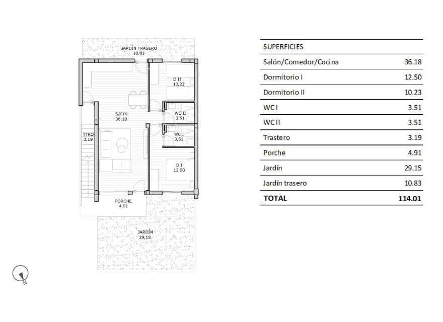 New Build - Bungalow - San Miguel de Salinas - Pueblo