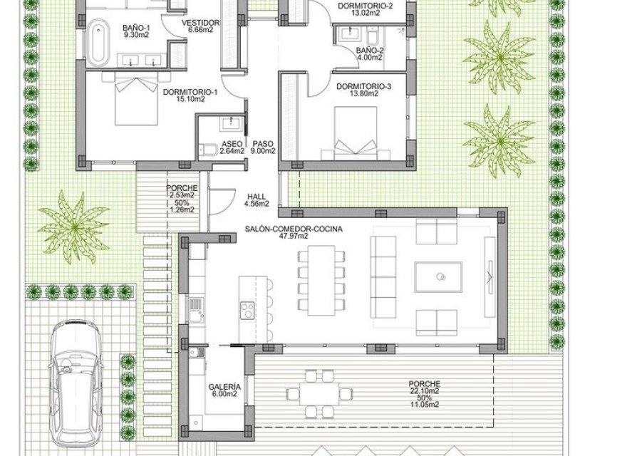 New Build - Villa - Ciudad Quesada - Polideportivo