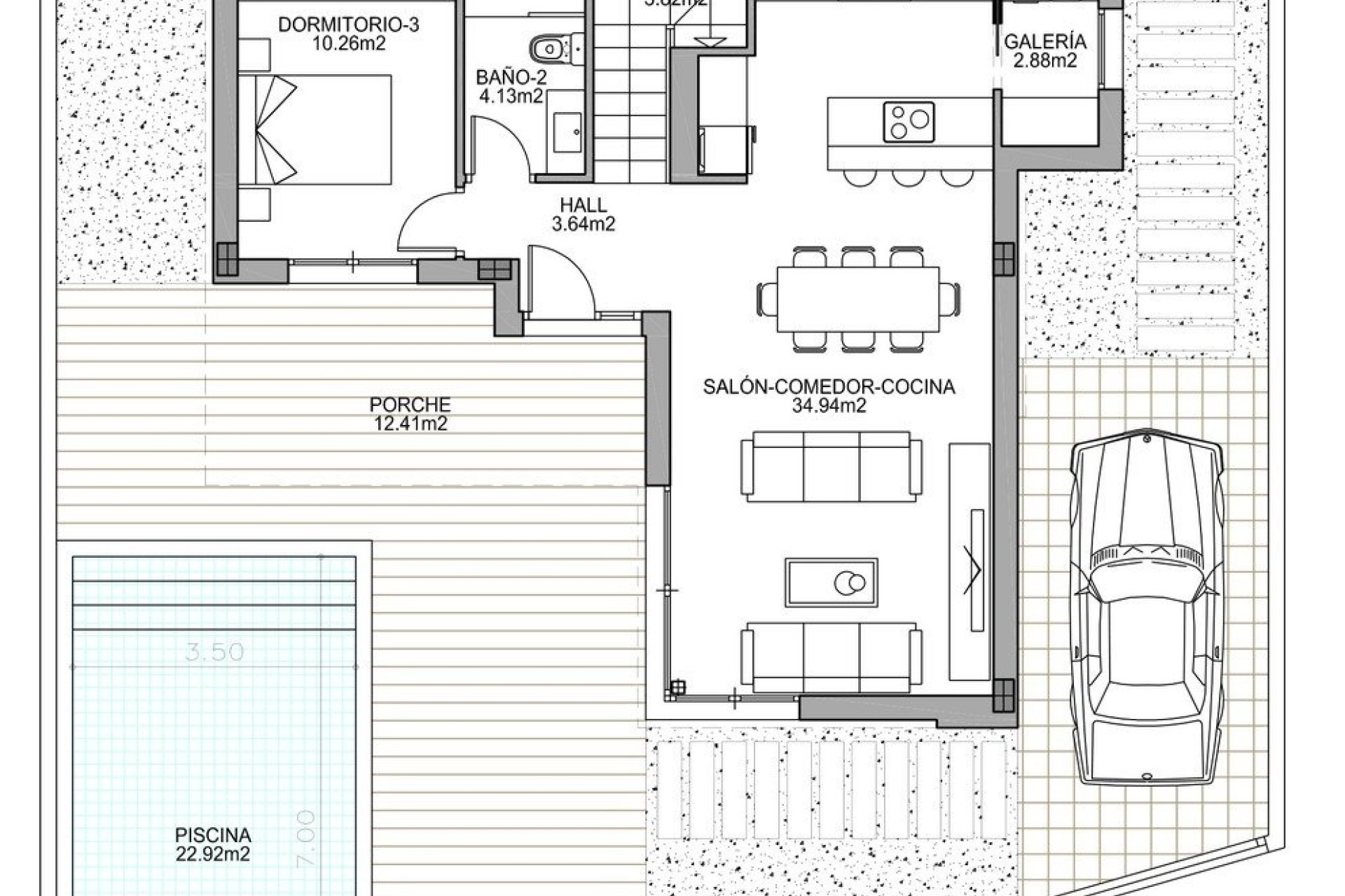 New Build - Villa - Ciudad Quesada - Polideportivo