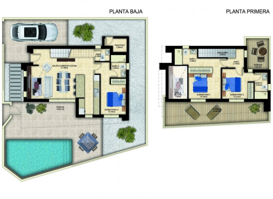 New Build - Villa - Ciudad Quesada - Polideportivo