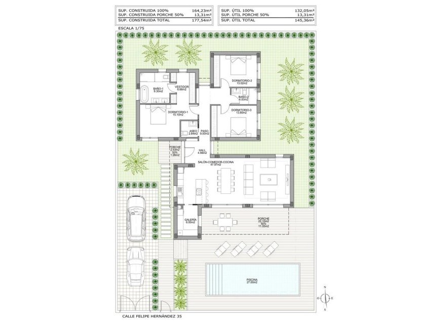 New Build - Villa - Ciudad Quesada - Polideportivo