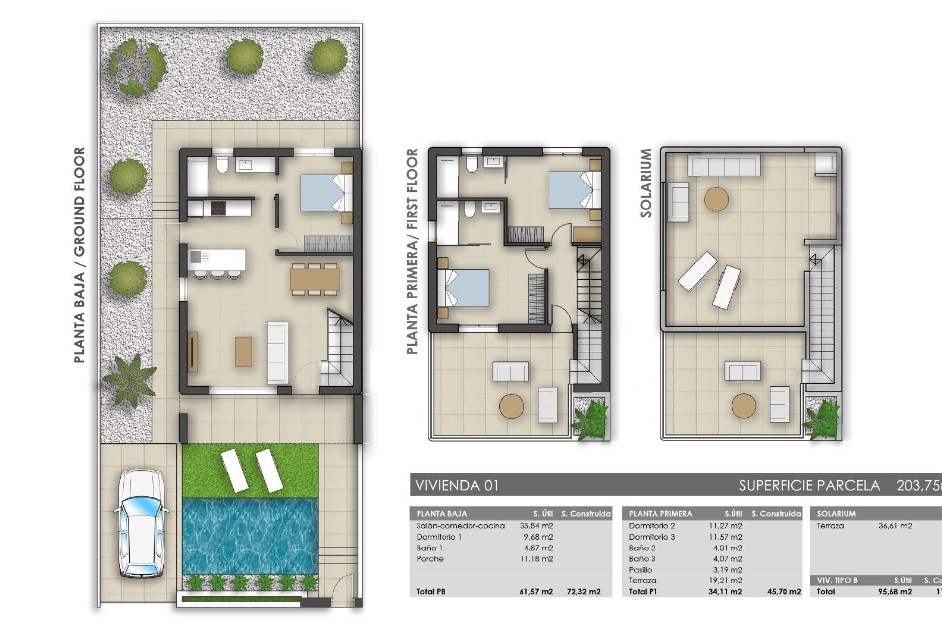 New Build - Villa - Pilar de la Horadada - Polideportivo