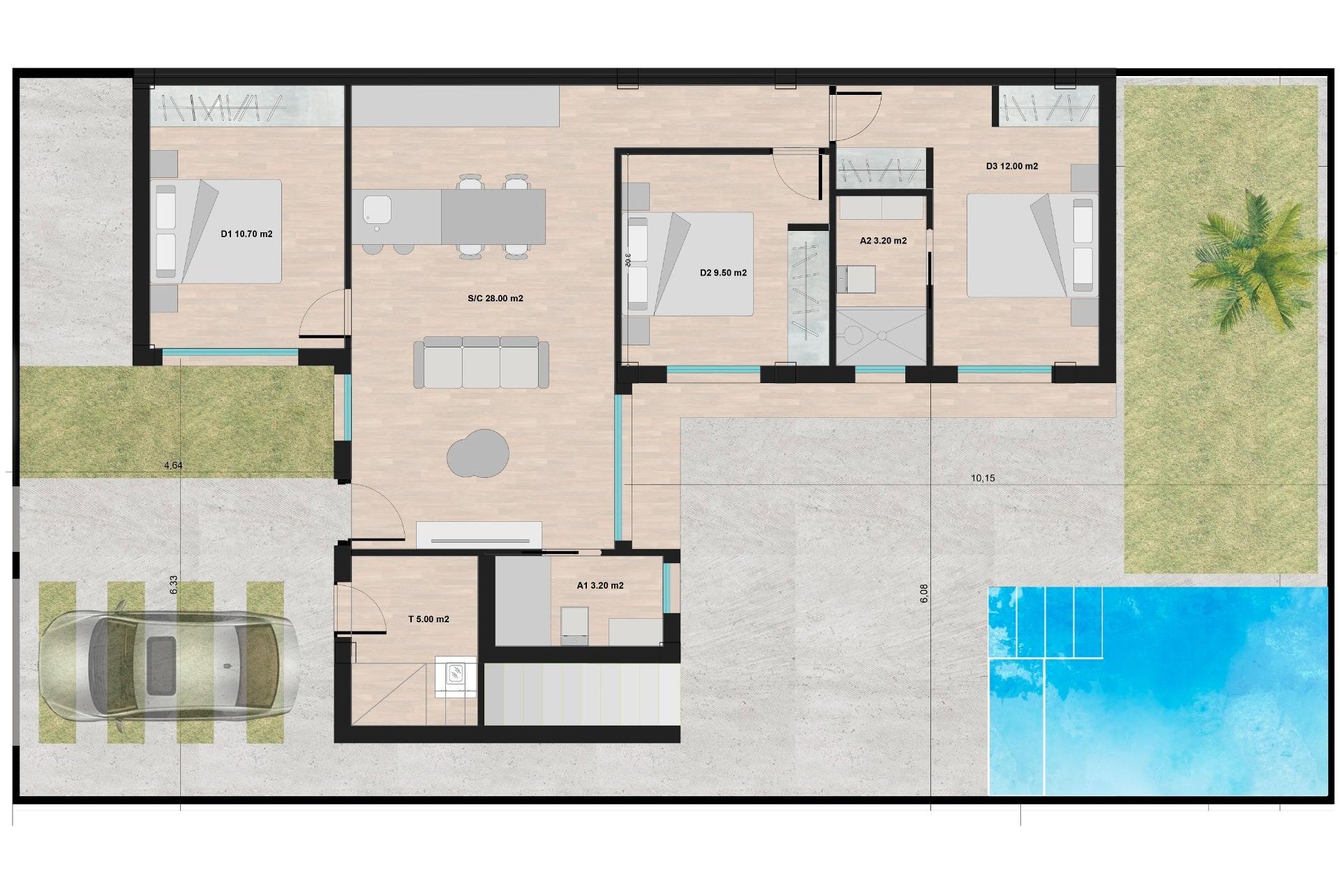 New Build - Villa - Torre Pacheco - Roldán