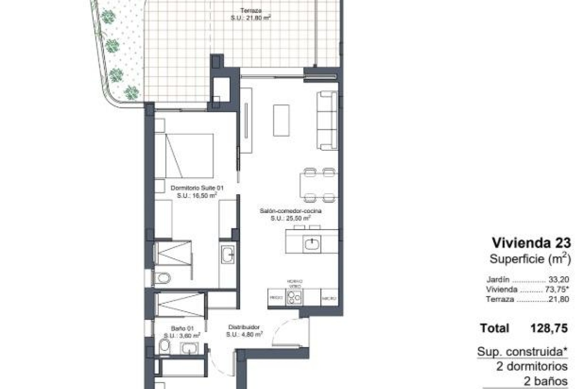 Новобудова - Бунгало - Ciudad Quesada - Lo Marabú