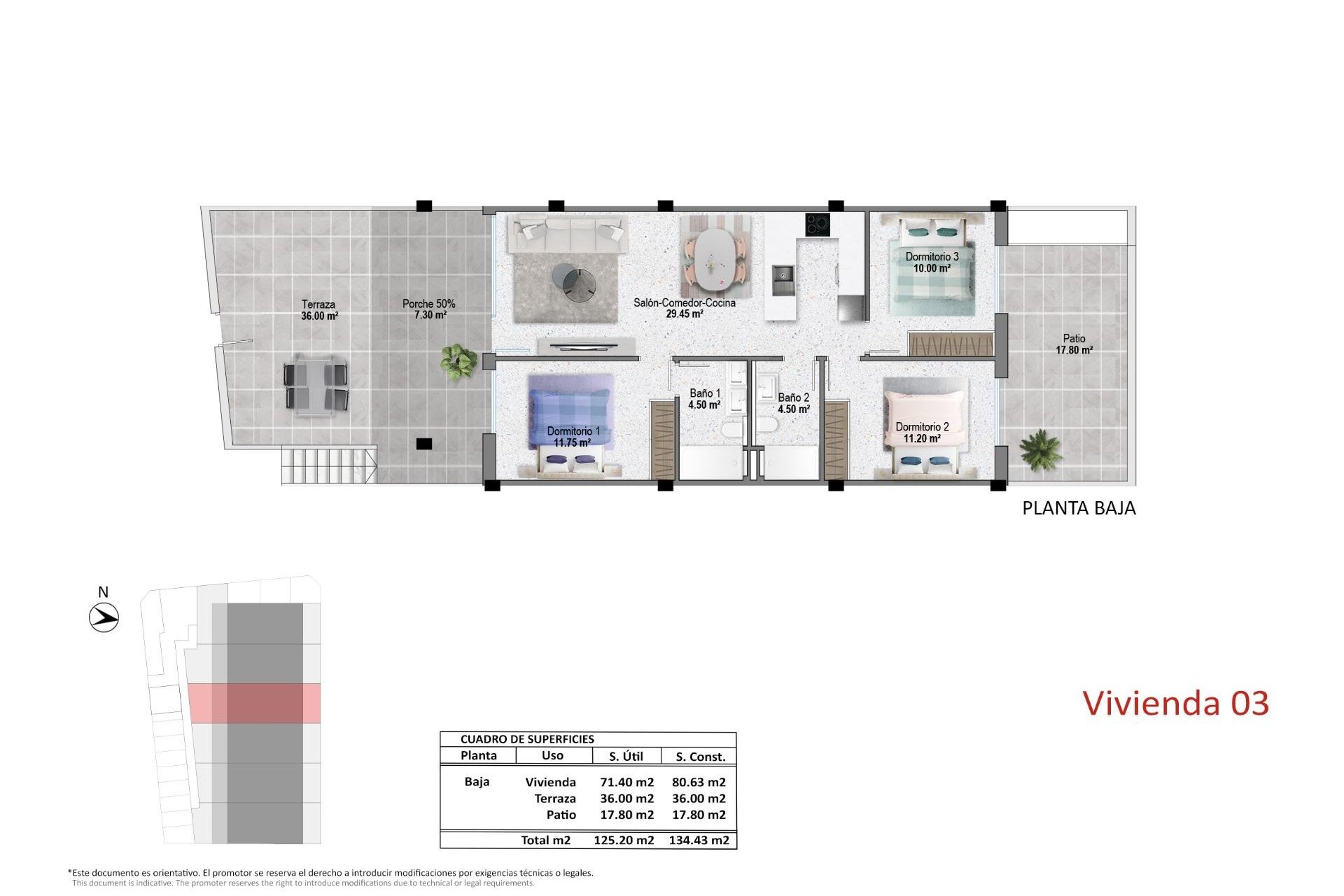 Новобудова - Бунгало - Pilar de la Horadada - pueblo