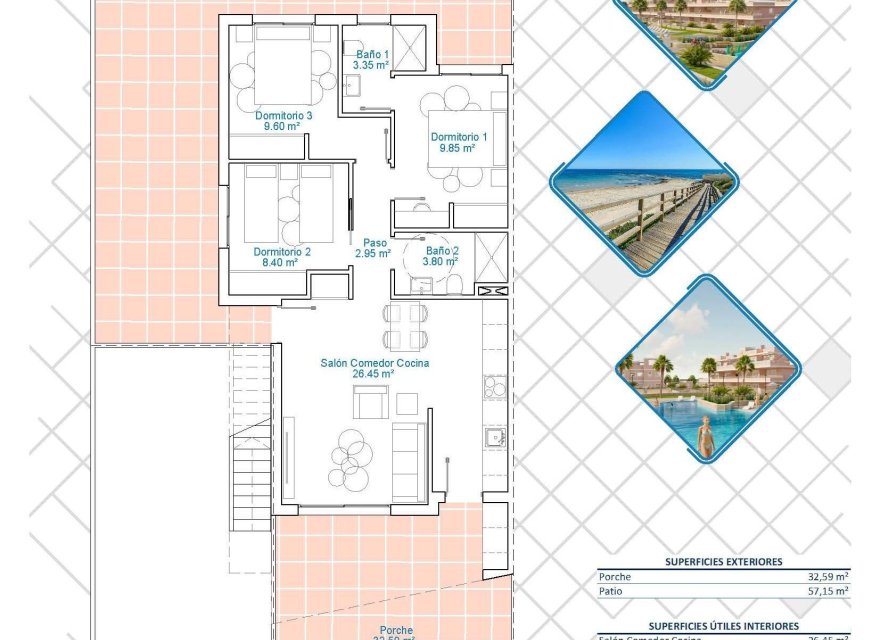 Новобудова - Бунгало - Pilar de la Horadada - 