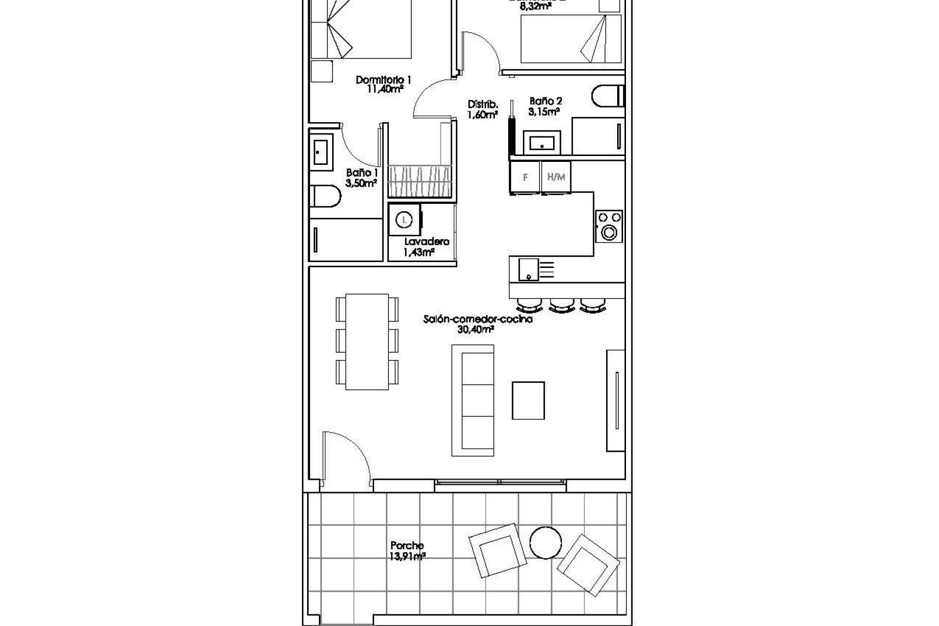 Новобудова - Бунгало - Pilar de la Horadada - 