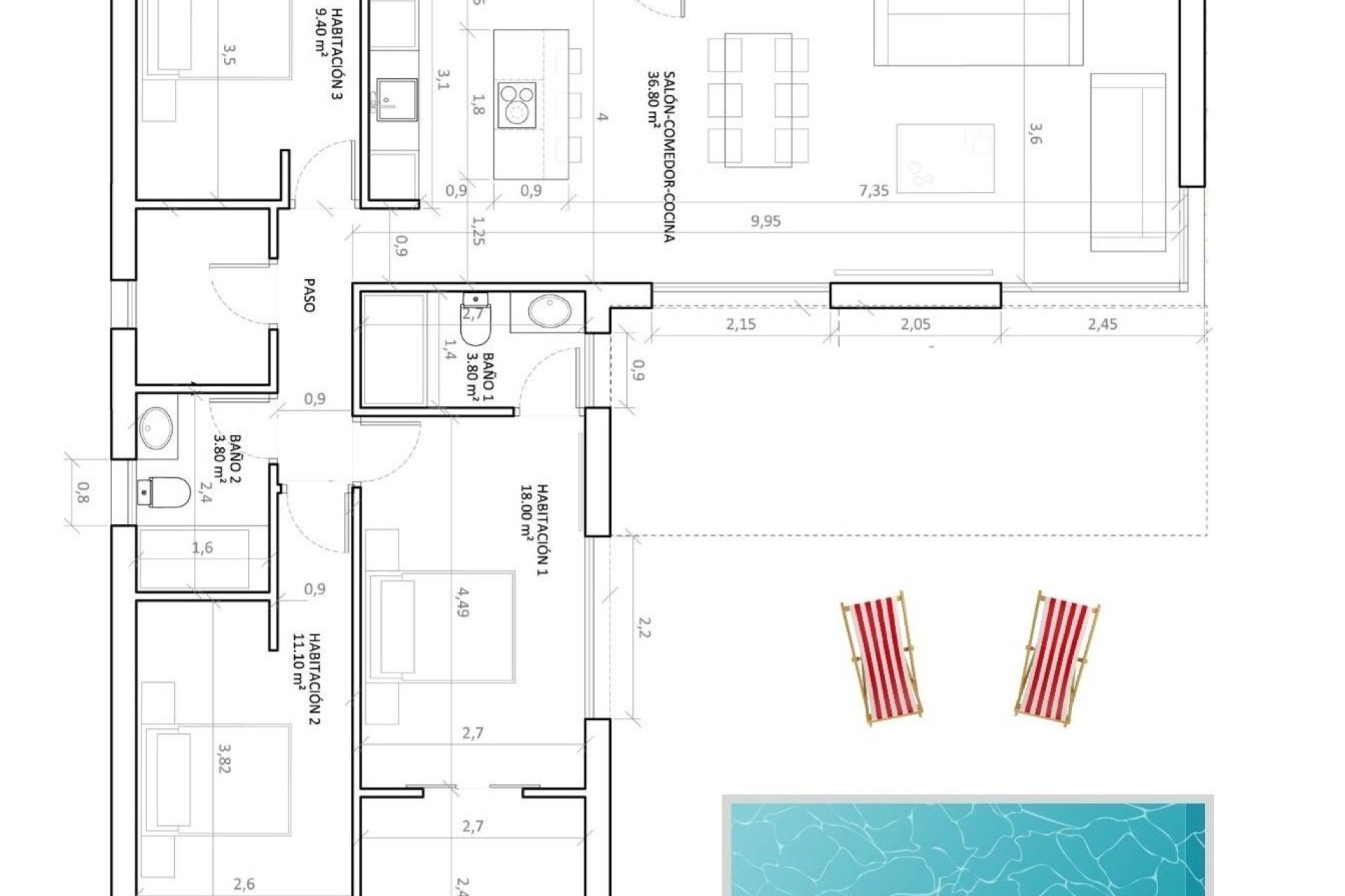 Новобудова - Вілла - Hondón de las Nieves - Urbaniz La Montañosa