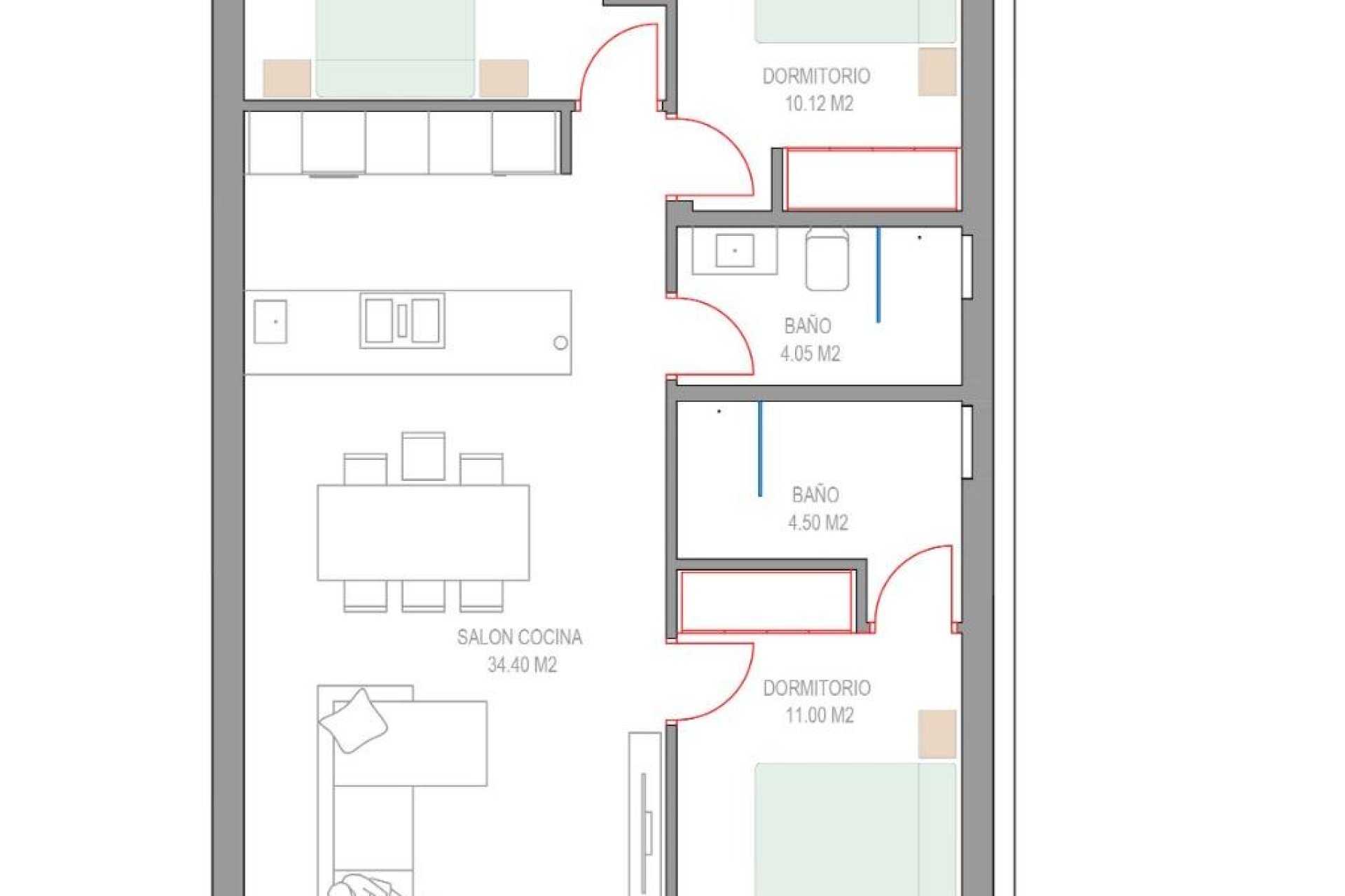 Новострой - Бунгало - Pilar de la Horadada - Parque del Mediterraneo