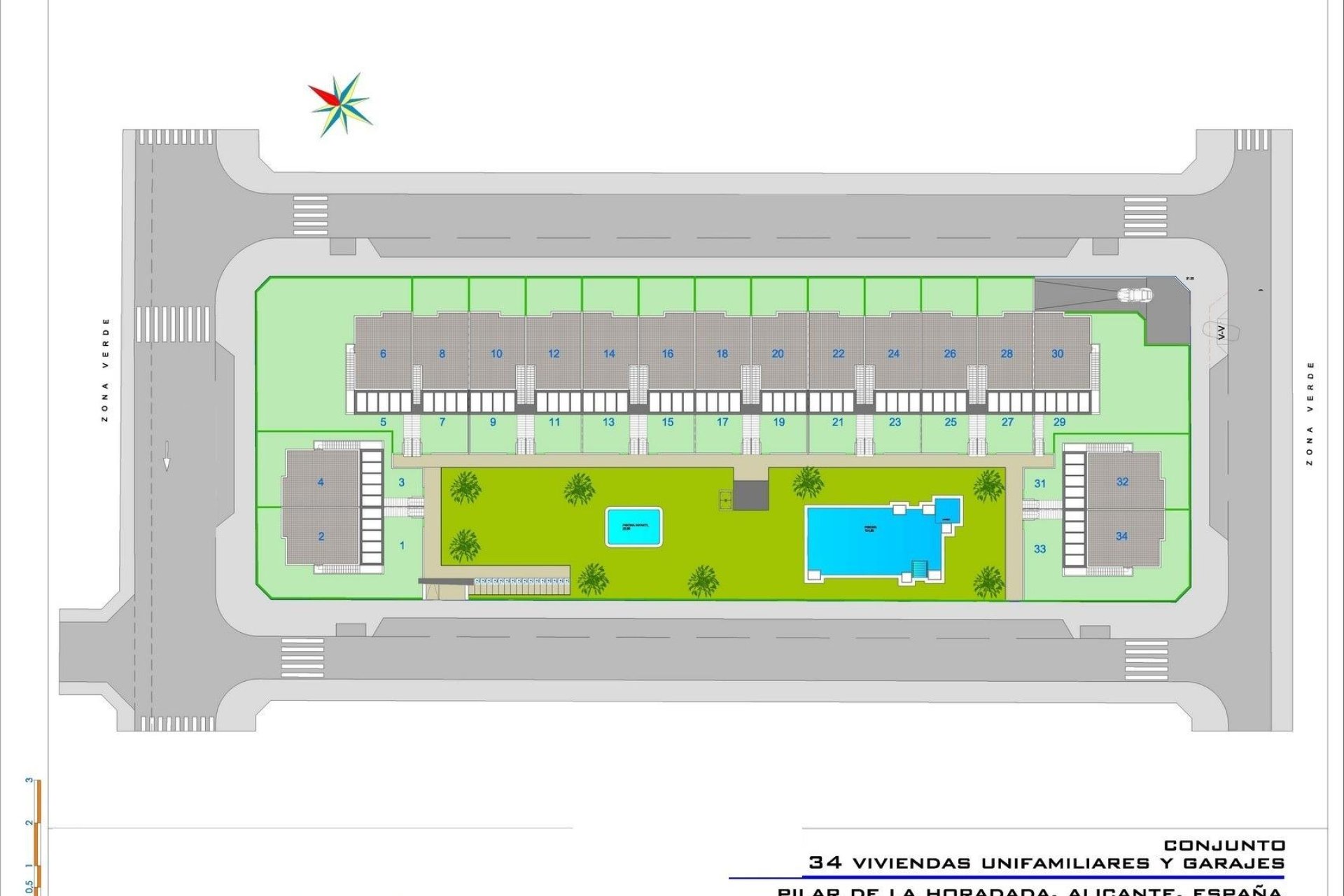 Новострой - Бунгало - Pilar de la Horadada - pueblo