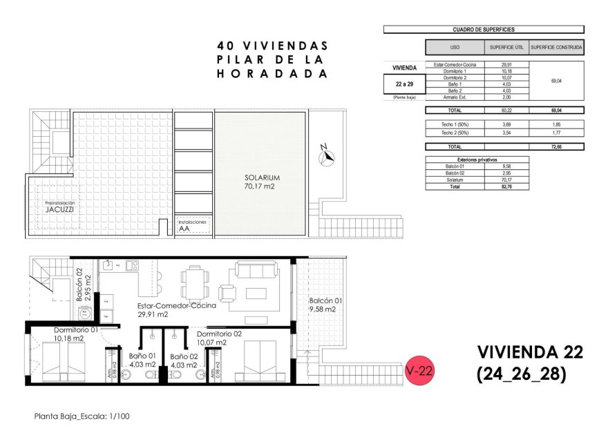 Новострой - Бунгало - Pilar de la Horadada - pueblo