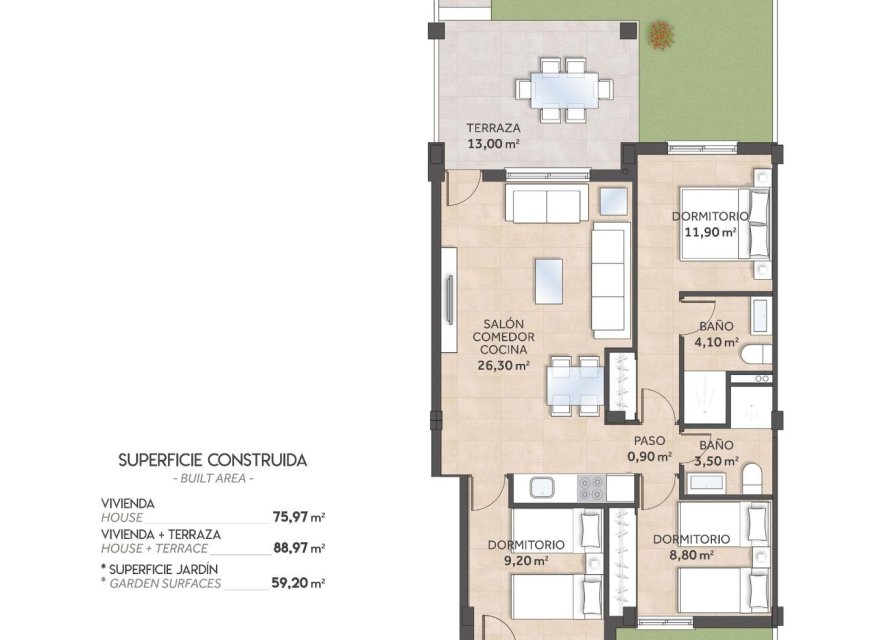 Новострой - Бунгало - San Miguel de Salinas - La Cañada