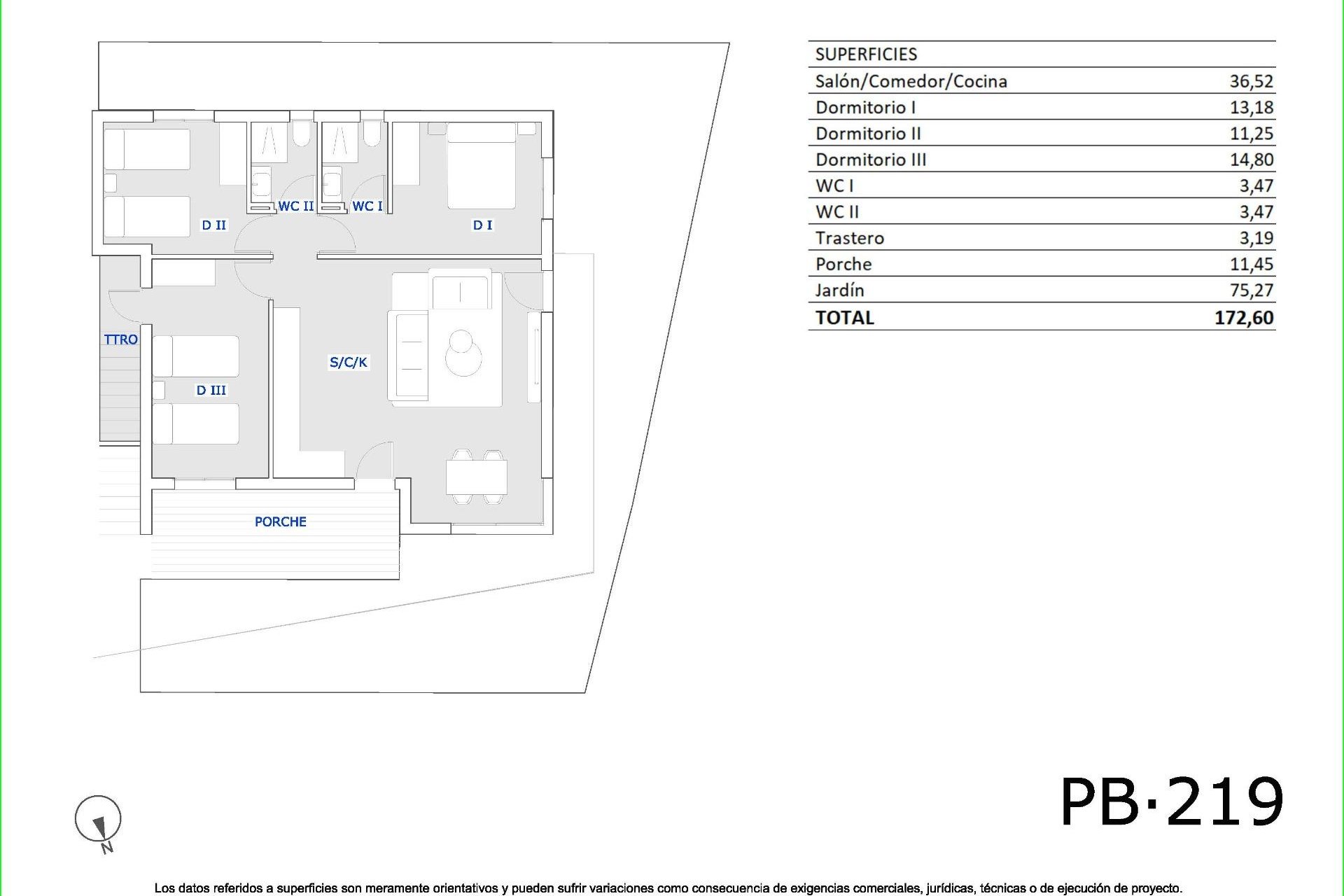 Новострой - Бунгало - San Miguel de Salinas - Pueblo