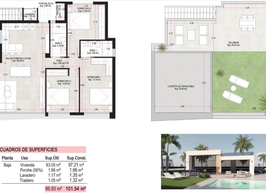 Новострой - Вилла - Alhama De Murcia - Condado De Alhama