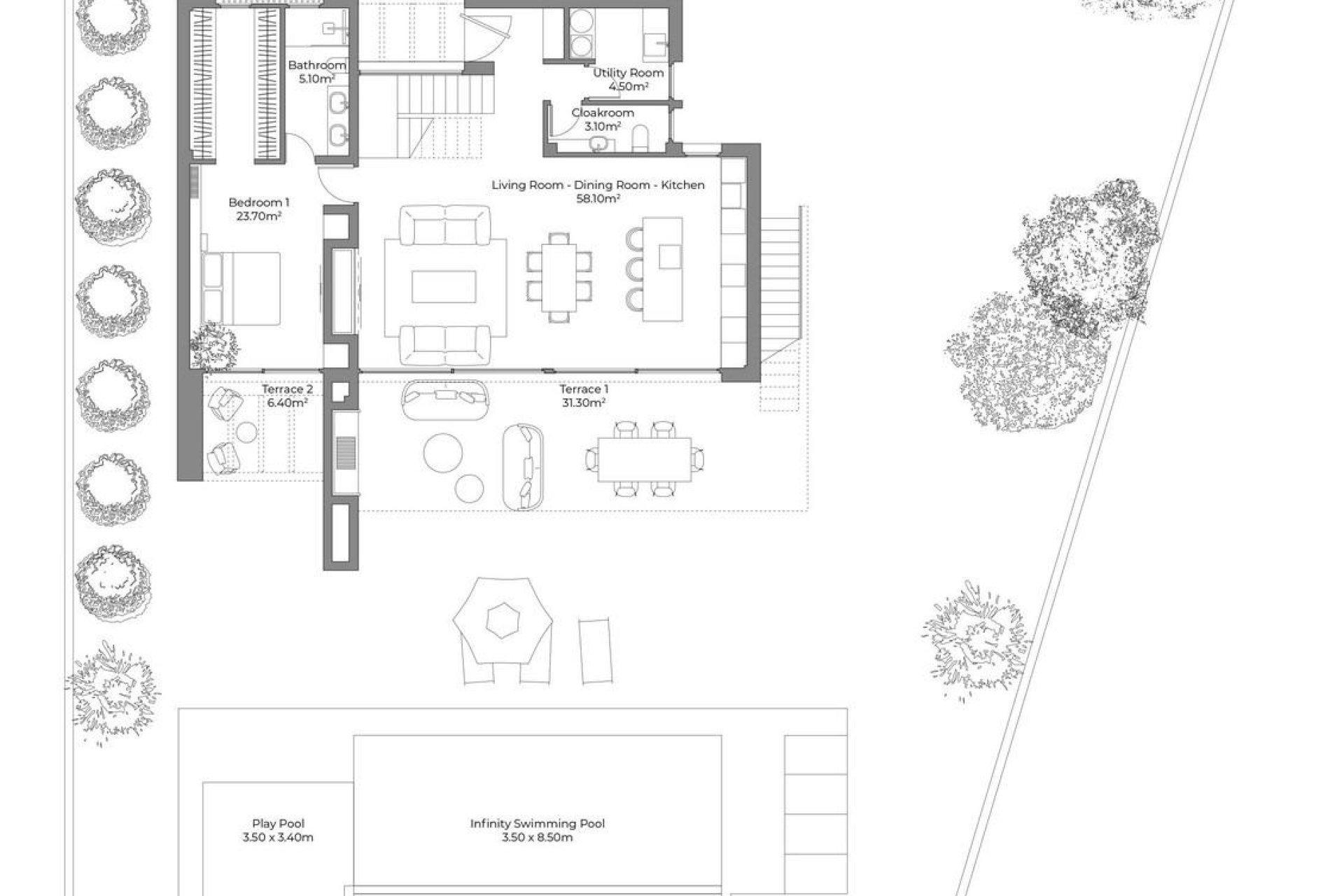 Новострой - Вилла - Cuevas Del Almanzora - Desert Springs Golf Club