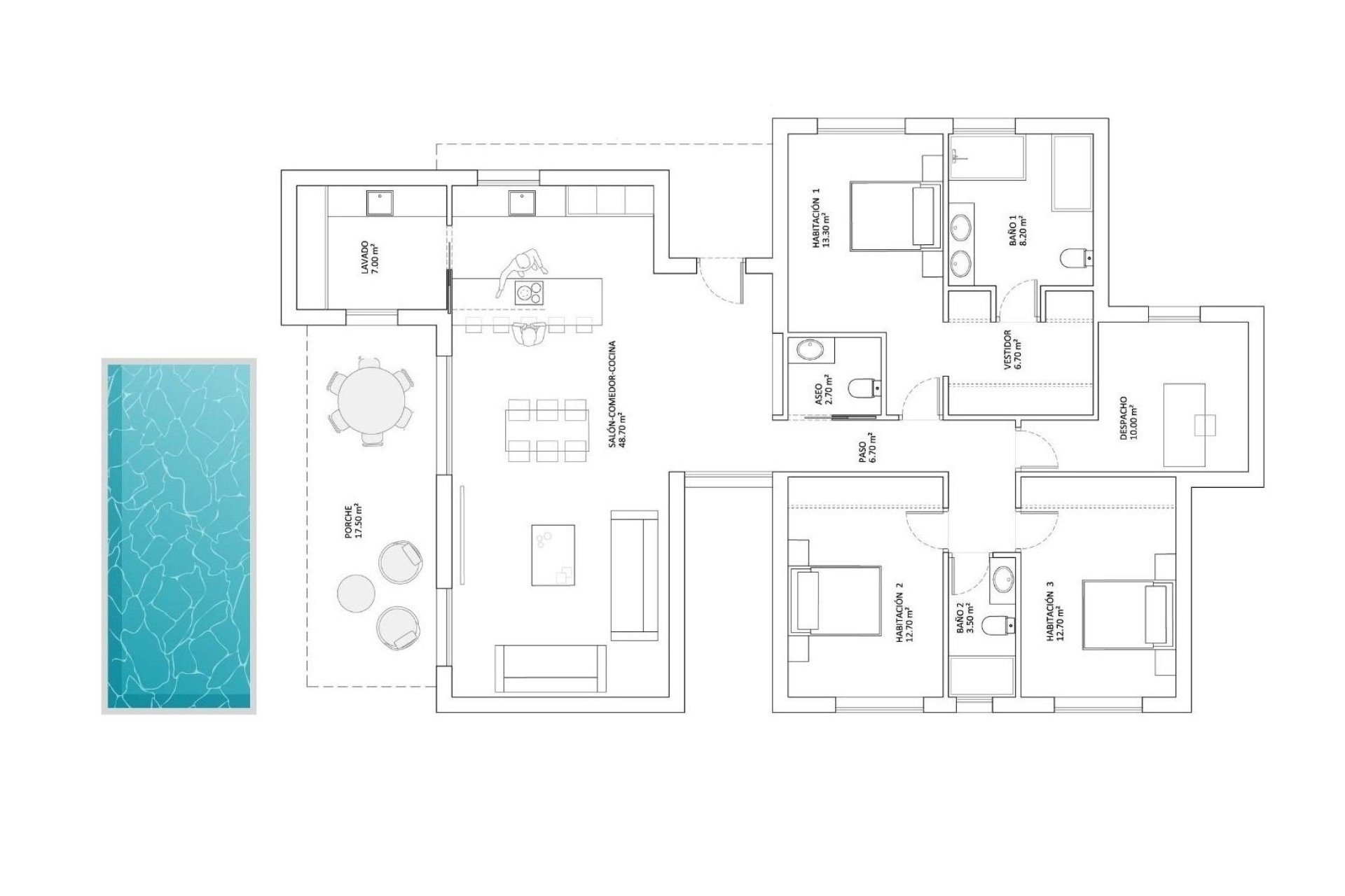 Новострой - Вилла - Monforte del Cid - La Capitana