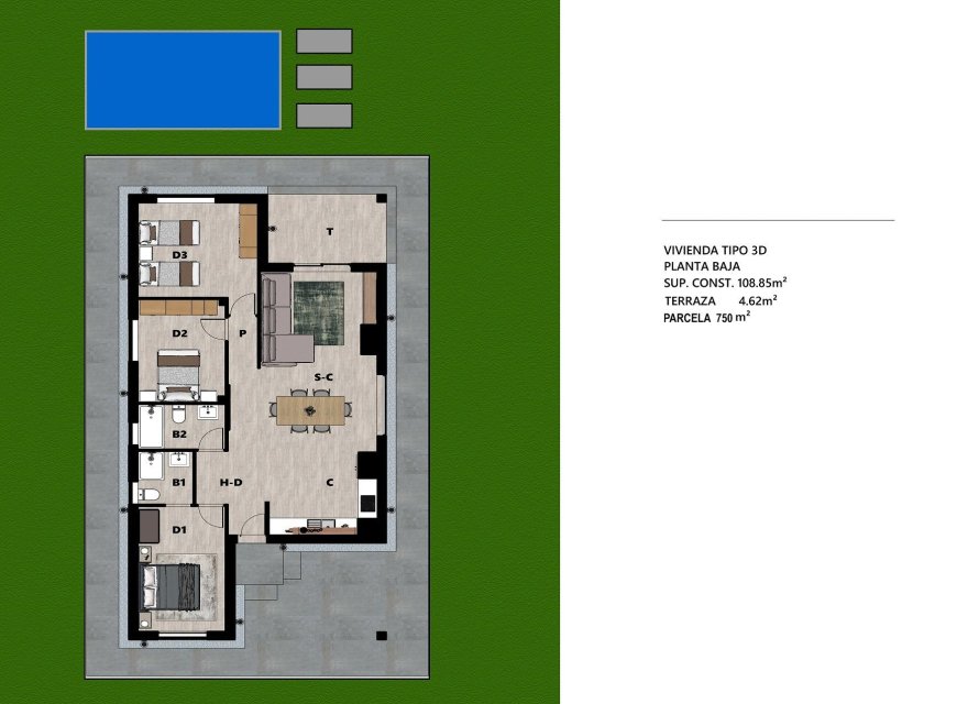 Новострой - Вилла - Moratalla - Campo de San Juan