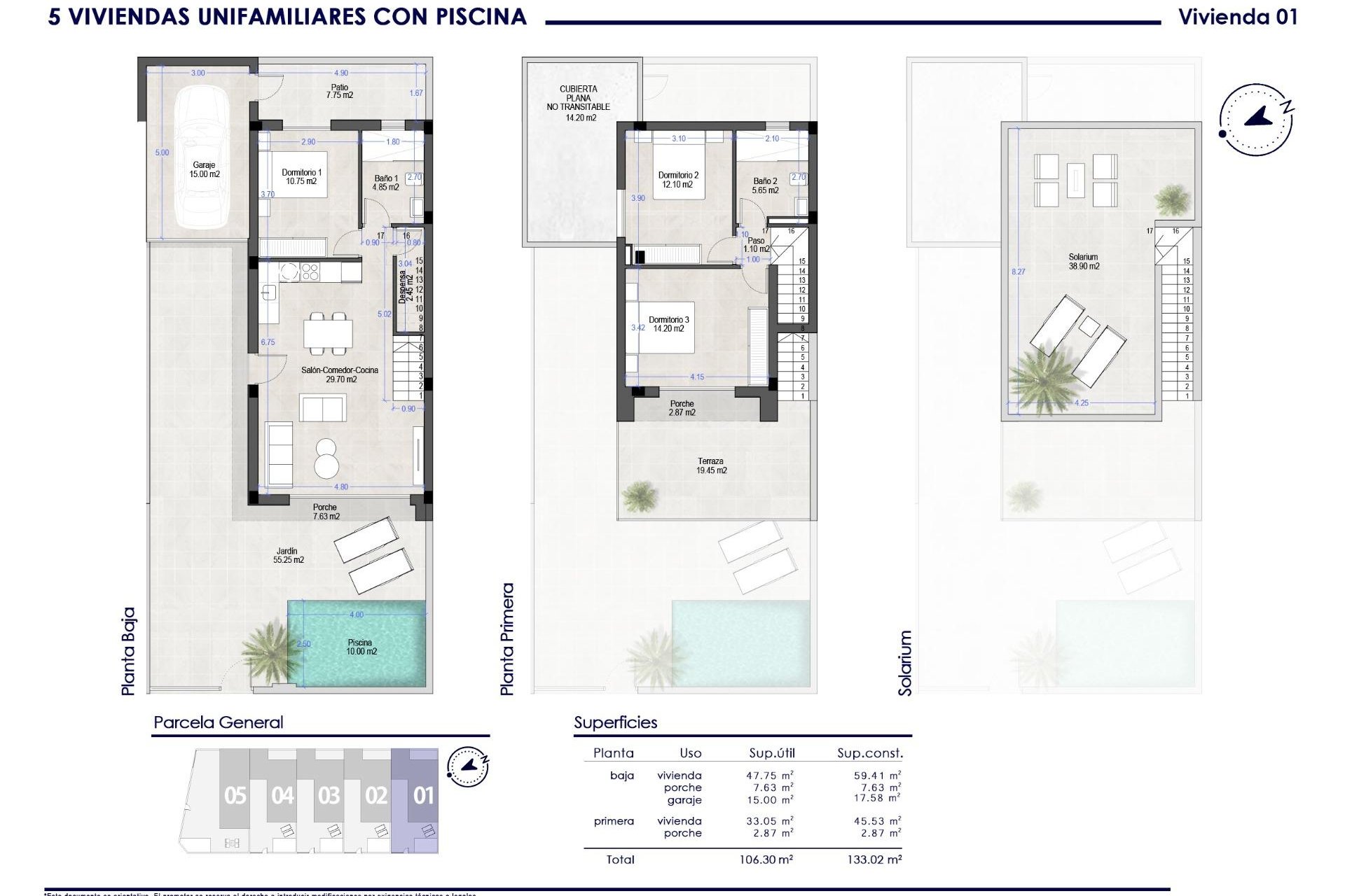 Новострой - Вилла - San Pedro del Pinatar - Polideportivo