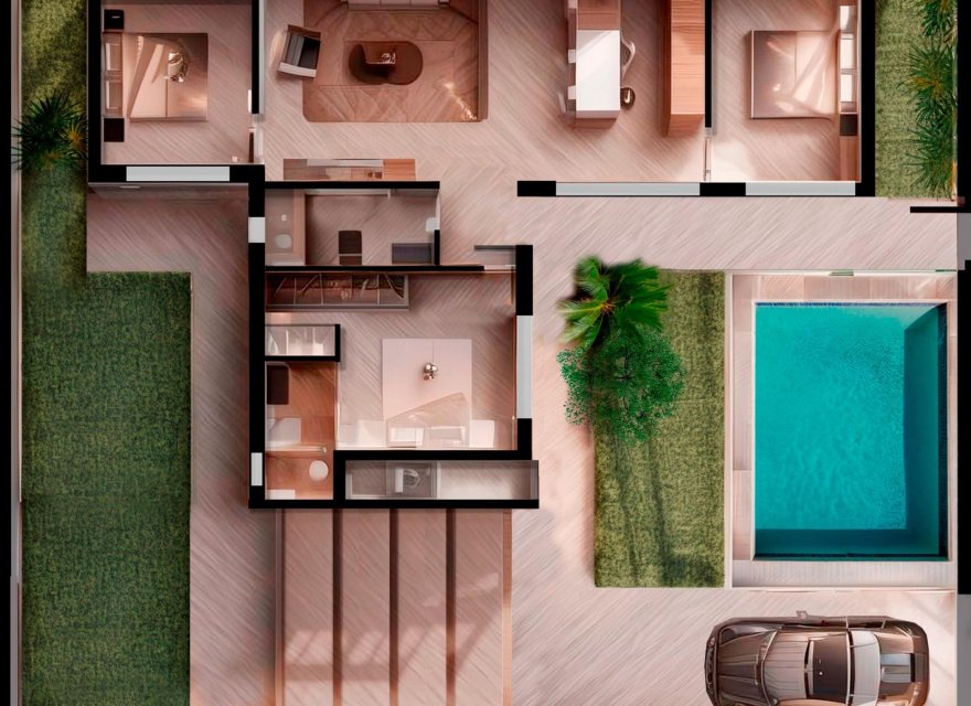 Новострой - Вилла - Torre Pacheco - Roldán