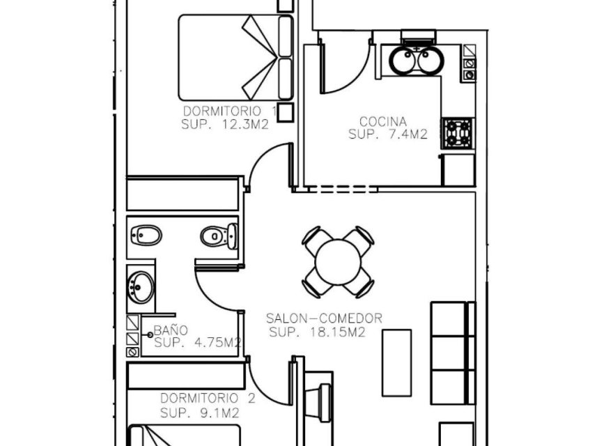Nowa konstrukcja - Apartament - Aguilas - Collados