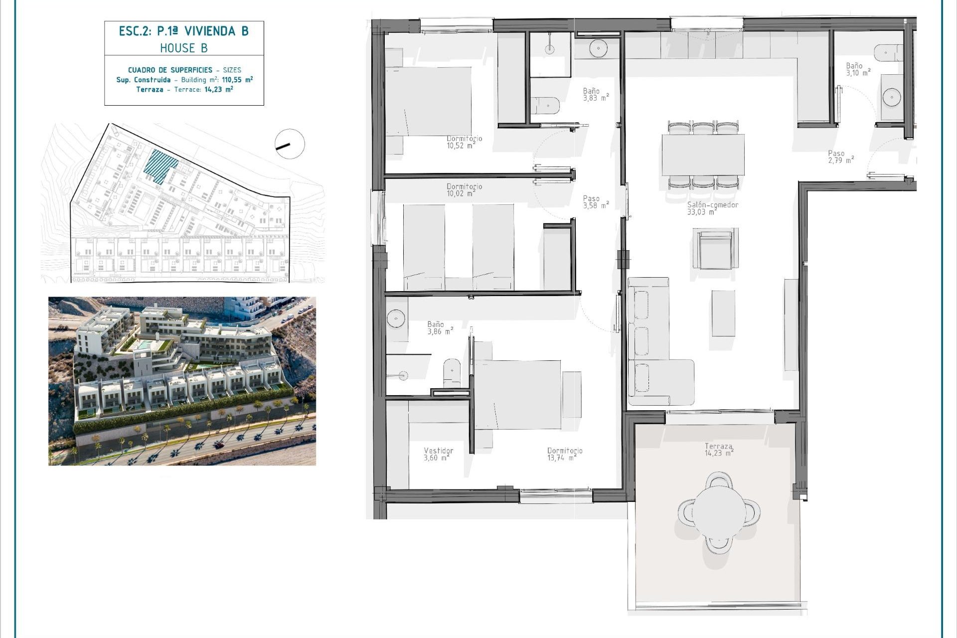 Nowa konstrukcja - Apartament - Aguilas - Playa del Hornillo