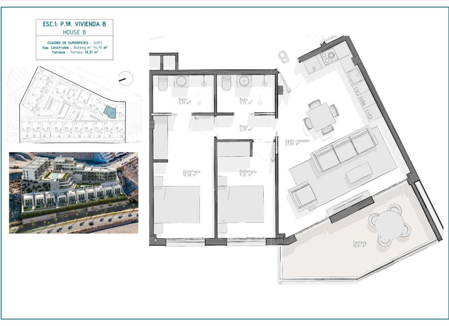 Nowa konstrukcja - Apartament - Aguilas - Playa del Hornillo