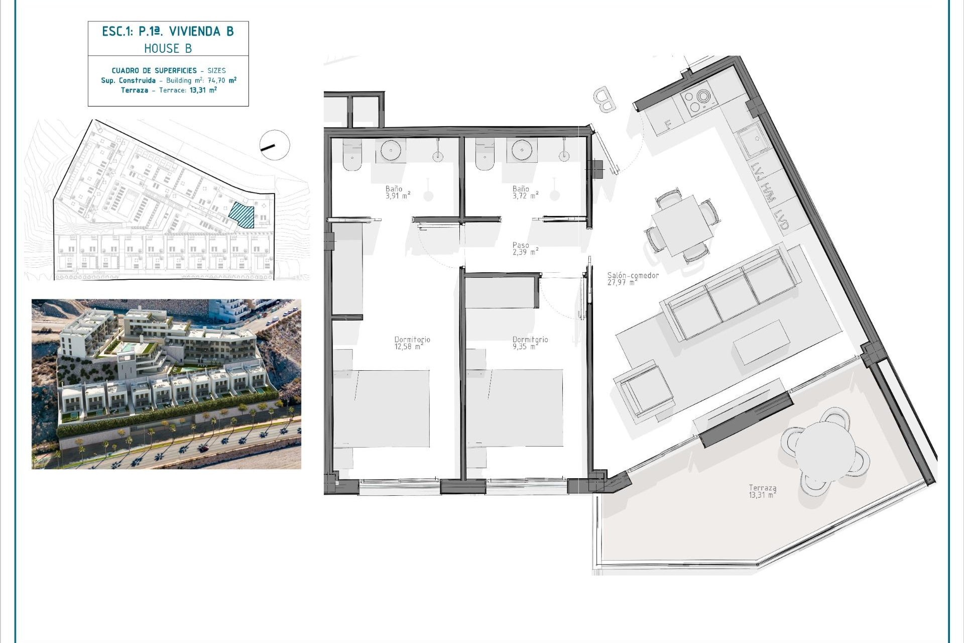 Nowa konstrukcja - Apartament - Aguilas - Playa del Hornillo