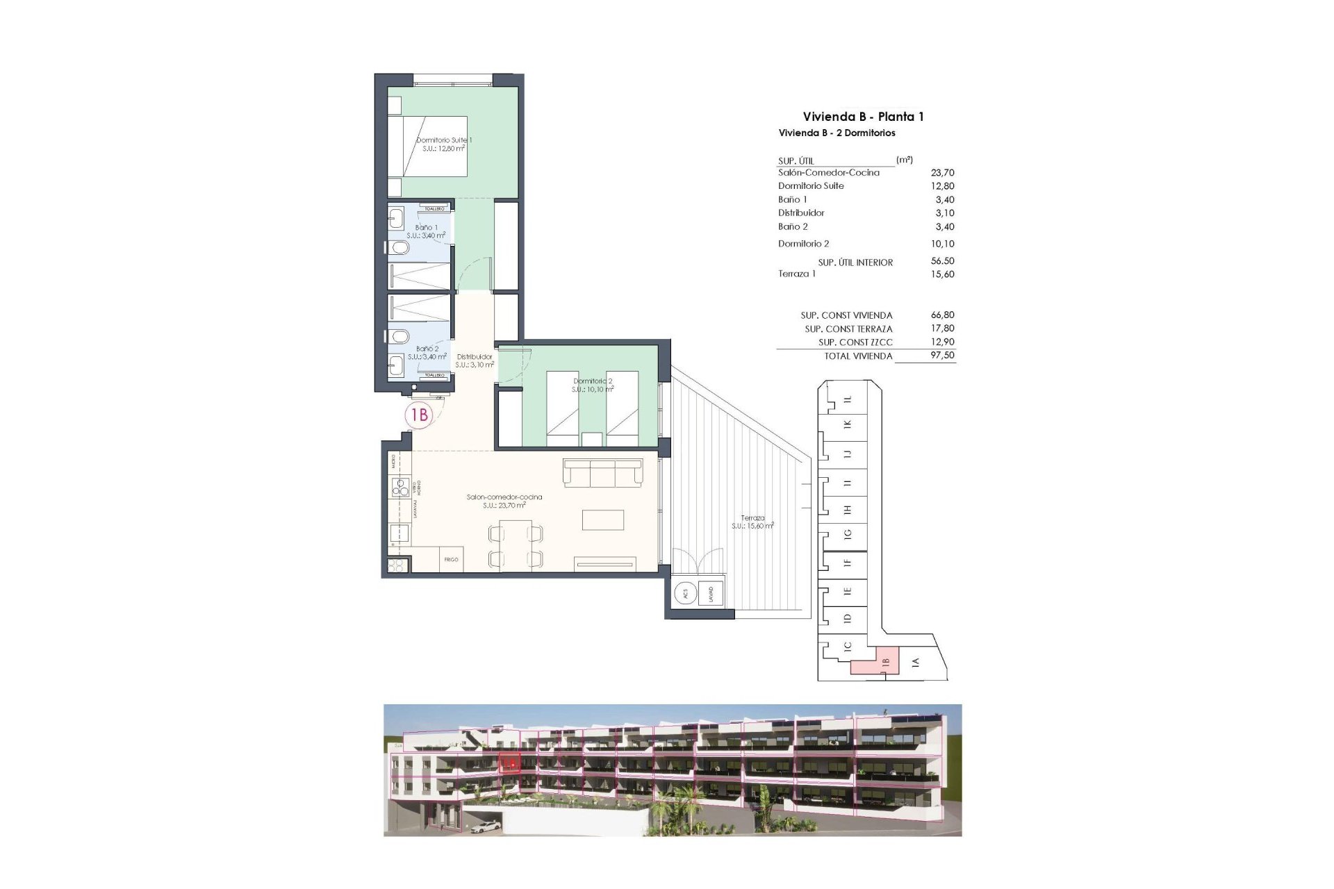 Nowa konstrukcja - Apartament - Ciudad Quesada - Pueblo