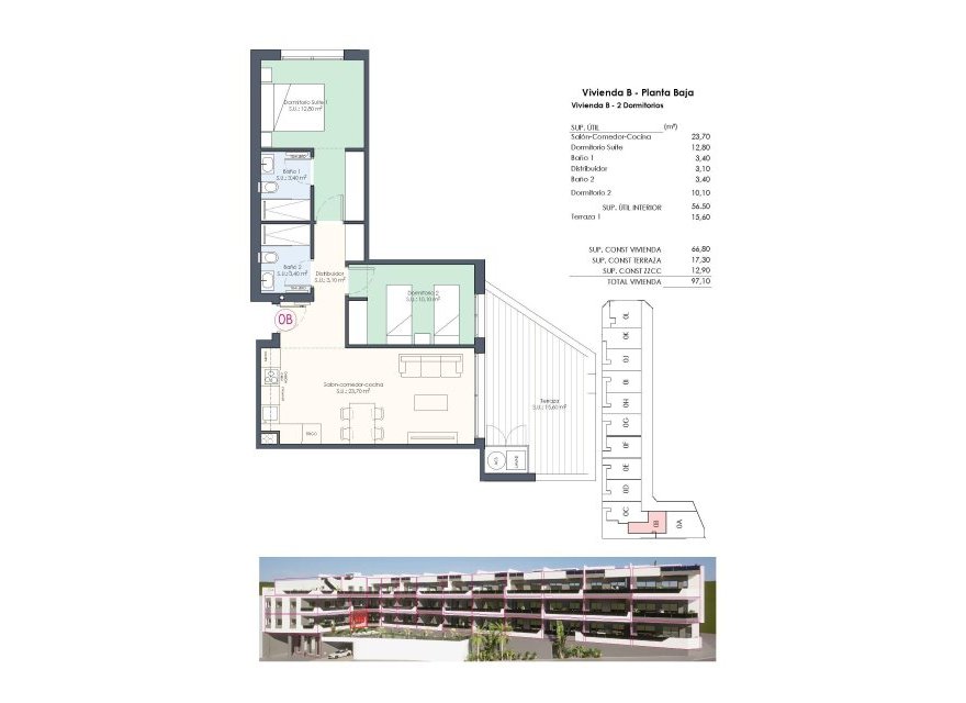 Nowa konstrukcja - Apartament - Ciudad Quesada - Pueblo