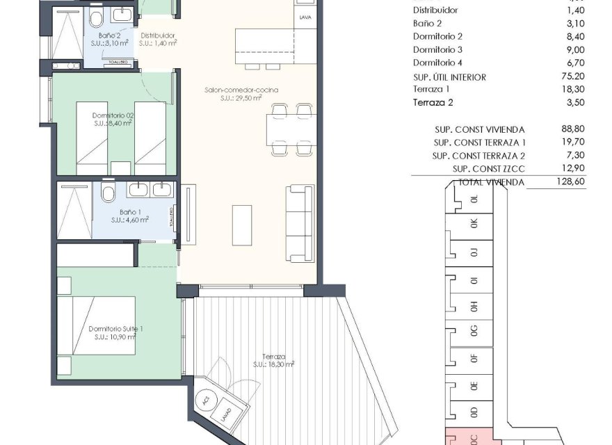 Nowa konstrukcja - Apartament - Ciudad Quesada - Pueblo