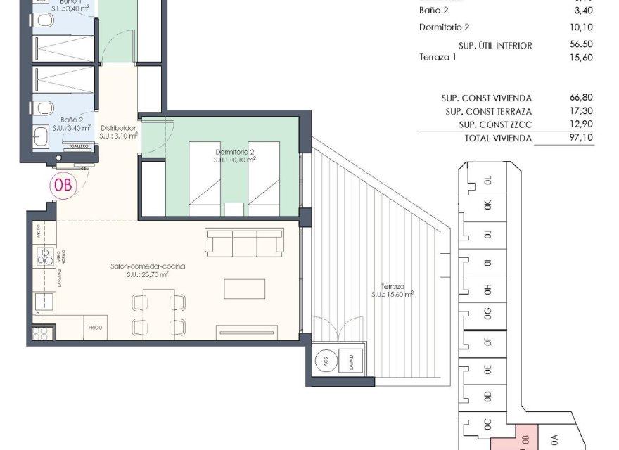 Nowa konstrukcja - Apartament - Ciudad Quesada - Pueblo