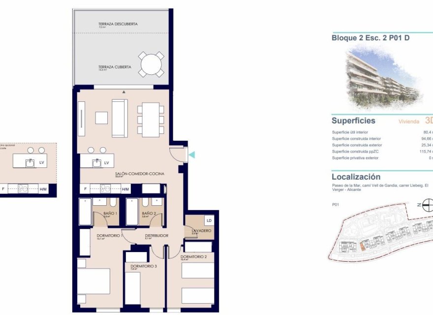 Nowa konstrukcja - Apartament - Denia - Playa de La Almadraba