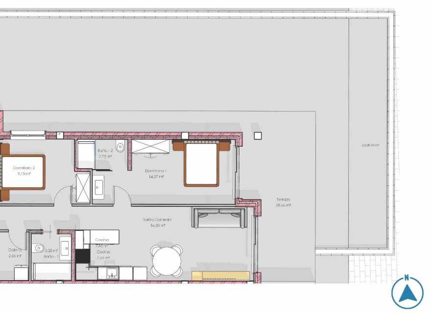 Nowa konstrukcja - Apartament - Guardamar del Segura - El Raso
