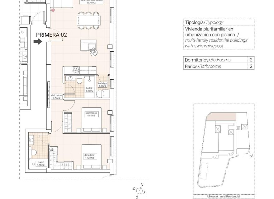 Nowa konstrukcja - Apartament - Hondón de las Nieves - Pueblo