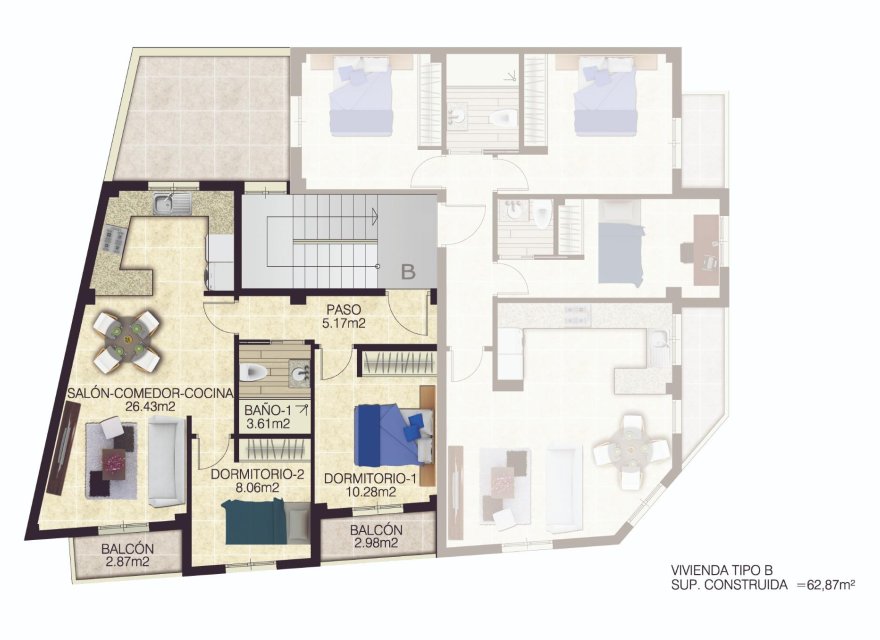 Nowa konstrukcja - Apartament - Jacarilla - pueblo