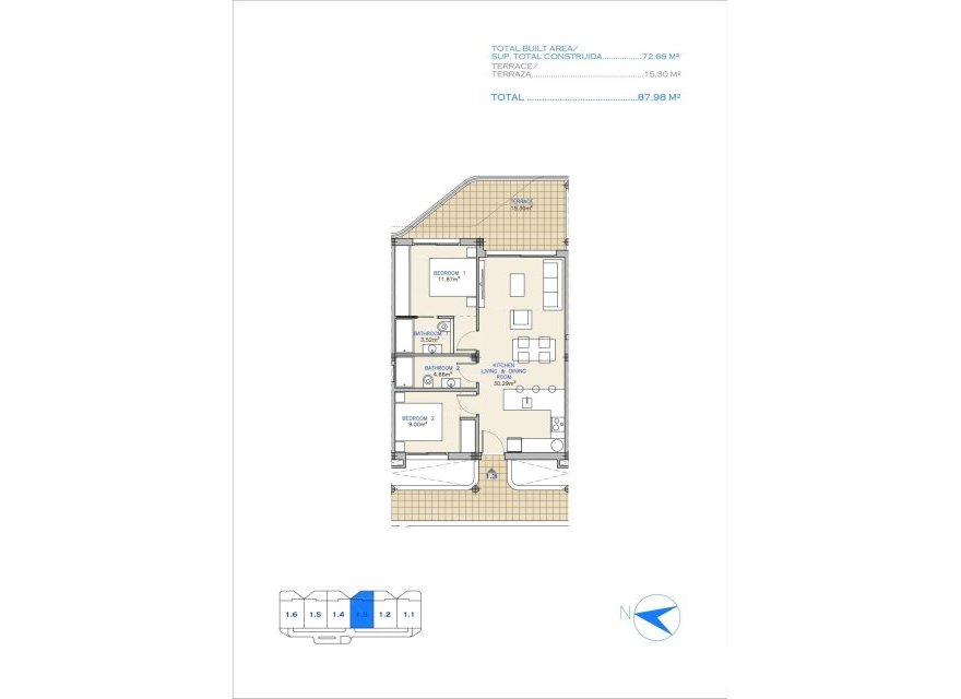 Nowa konstrukcja - Apartament - Los Alcazares - Serena Golf