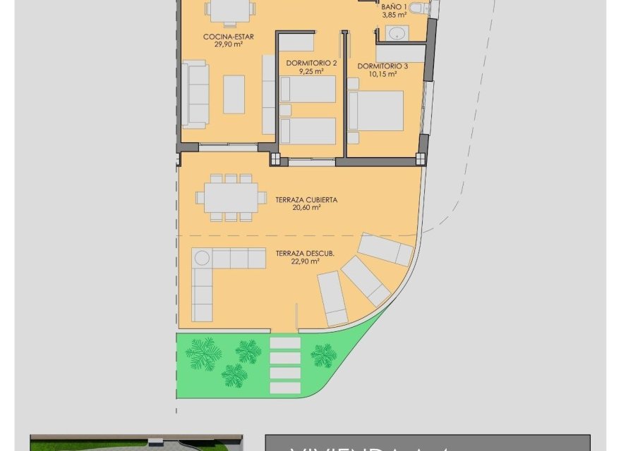 Nowa konstrukcja - Apartament - Los Alcazares - Serena Golf