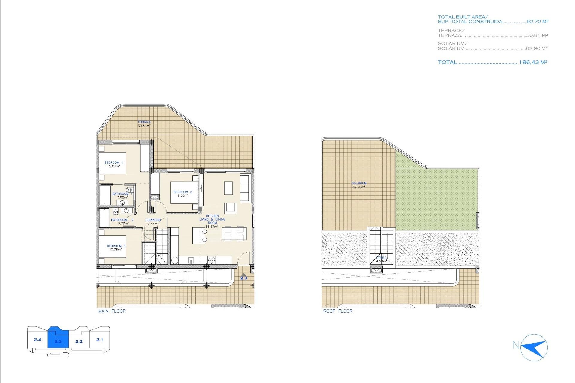 Nowa konstrukcja - Apartament - Los Alcazares - Serena Golf