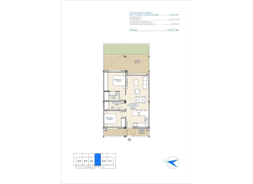 Nowa konstrukcja - Apartament - Los Alcazares - Serena Golf